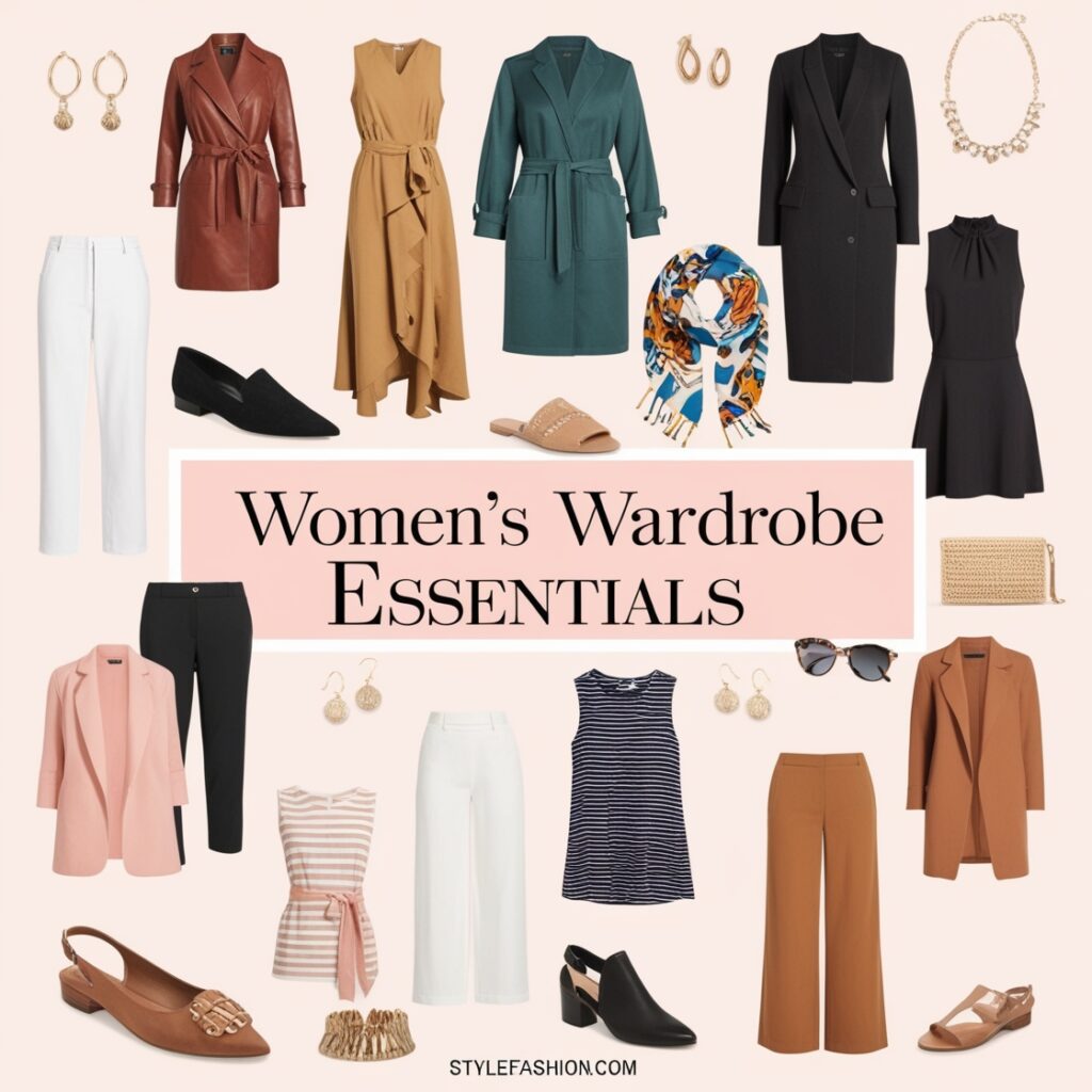 women's wardrobe essentials, women's fashion, style guide, wardrobe organization, outfit ideas, clothing essentials, accessory tips, casual wear, event dressing, modern style, fashion inspiration, personal style, confidence boost, chic wardrobe, style tips