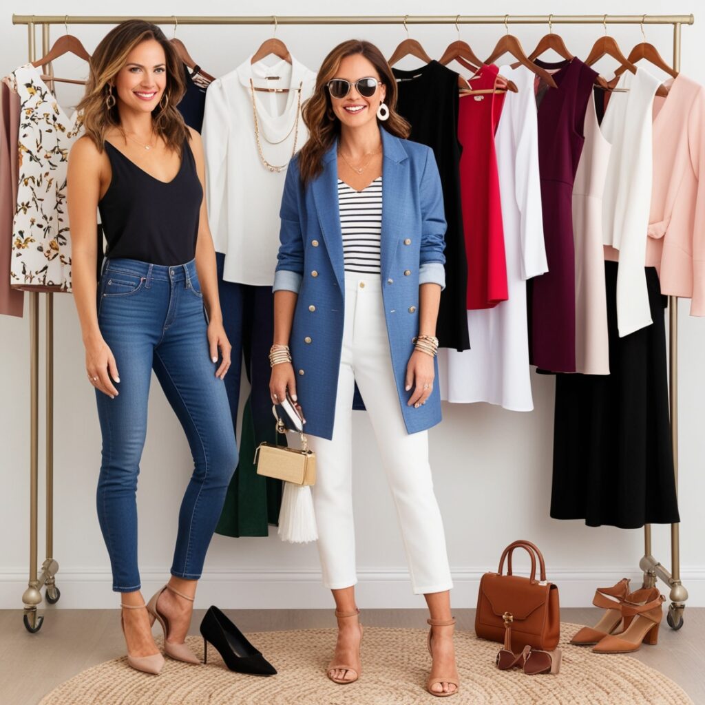 women's wardrobe essentials, women's fashion, style guide, wardrobe organization, outfit ideas, clothing essentials, accessory tips, casual wear, event dressing, modern style, fashion inspiration, personal style, confidence boost, chic wardrobe, style tips